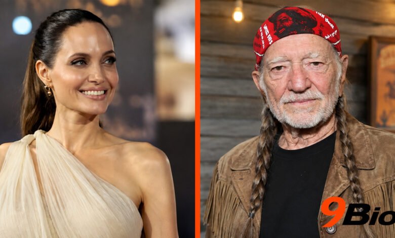Willie Nelson and Angelina Jolie
