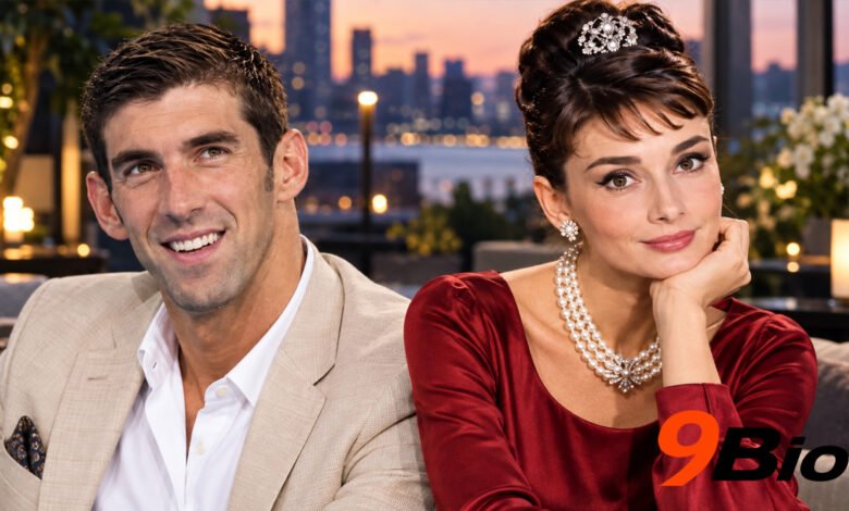 Audrey Hepburn and Michael Phelps